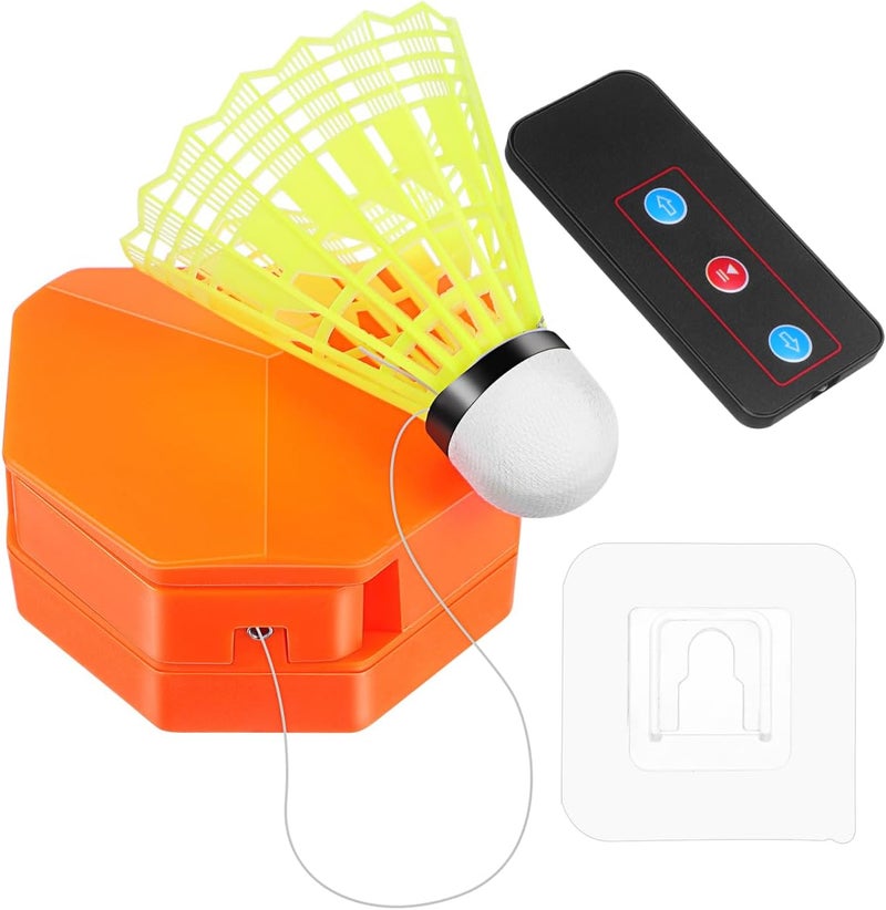UKCOCO Badminton Rebound Trainer : Self Training Badminton Trainer with Elastic Cord and Remote Control for Home, 3.54X2.95X1.57in - Image 1